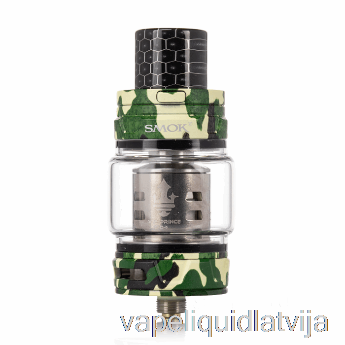 Smok Tfv12 Prince Sub-ohm Tvertne Zaļš Camo Vape šķidrums